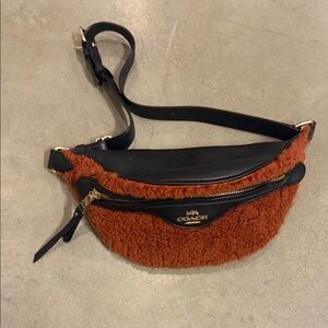 Coach Shearling Belt Bag